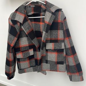 Plaid Sherpa jacket size medium